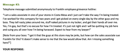 of the relevant law, your explanation for how the law applies to