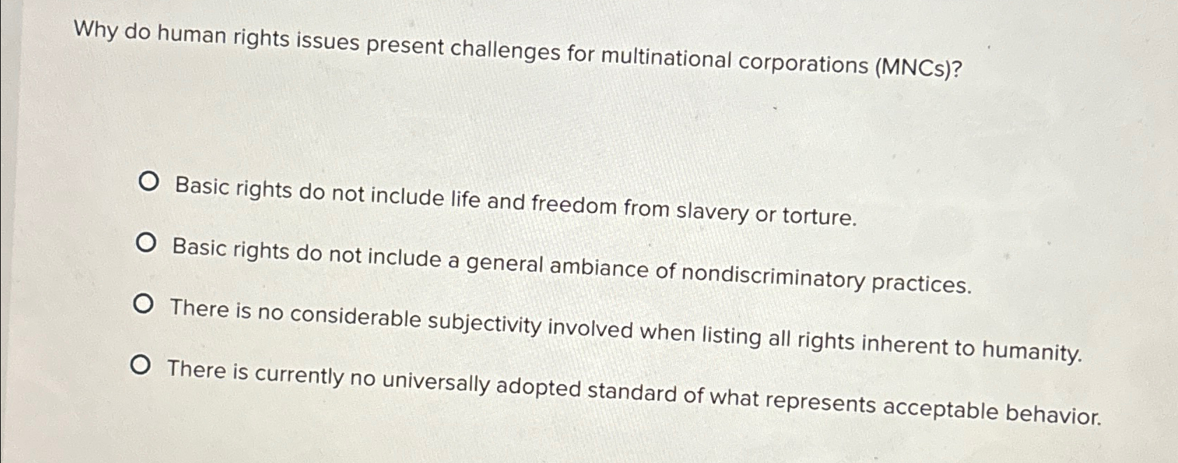  Why do human rights issues present challenges for multinational corporations (MNCs)?