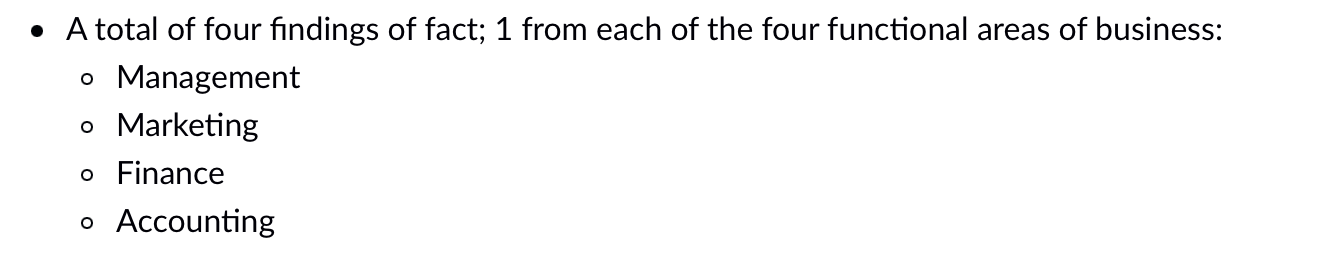  Get information from the case study provided - A total of