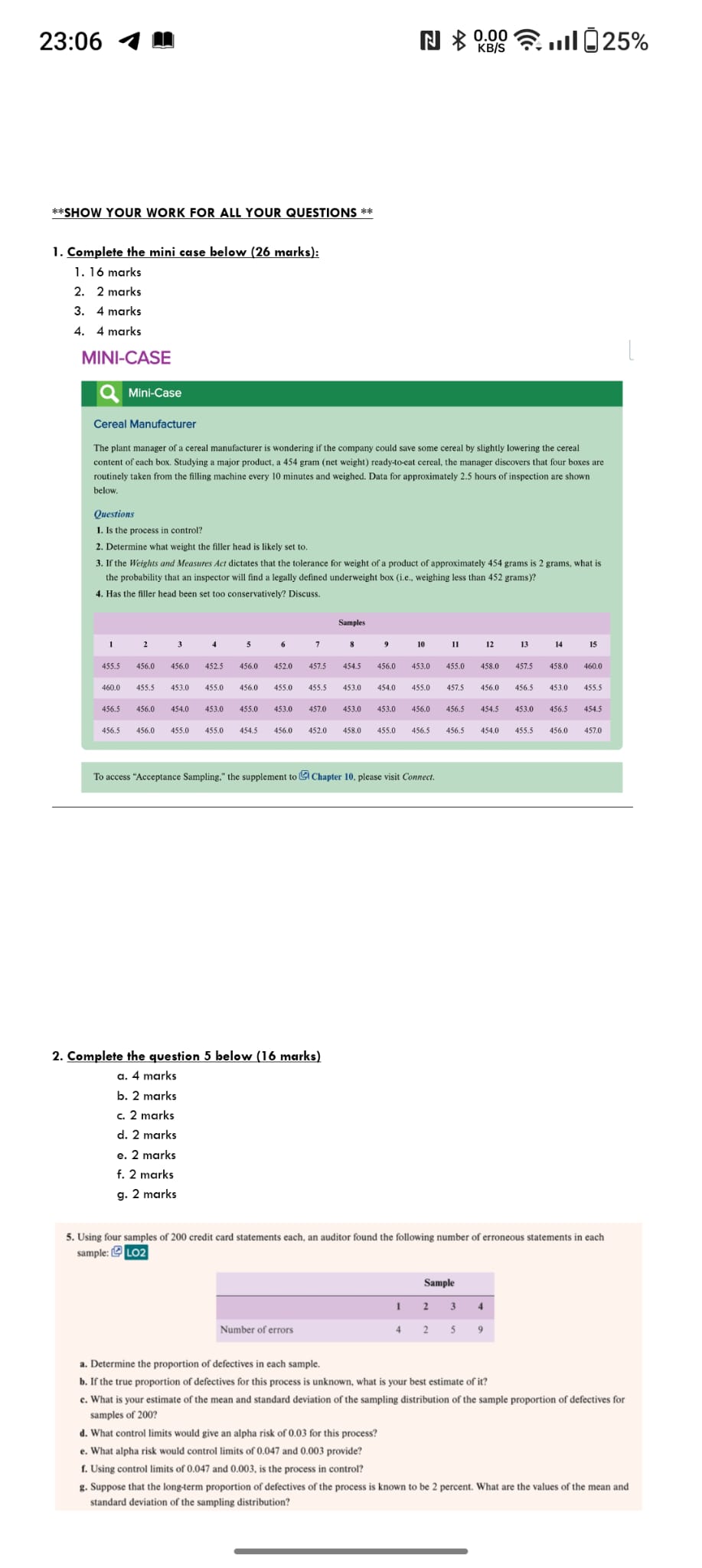  1. Complete the mini case below ( 26 marks): 1. 16