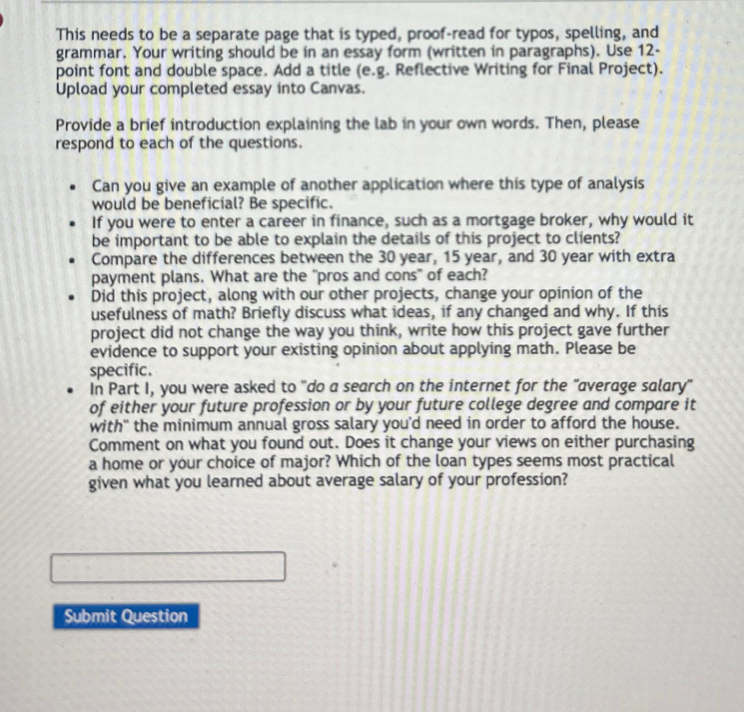  This needs to be a separate page that is typed, proof-read