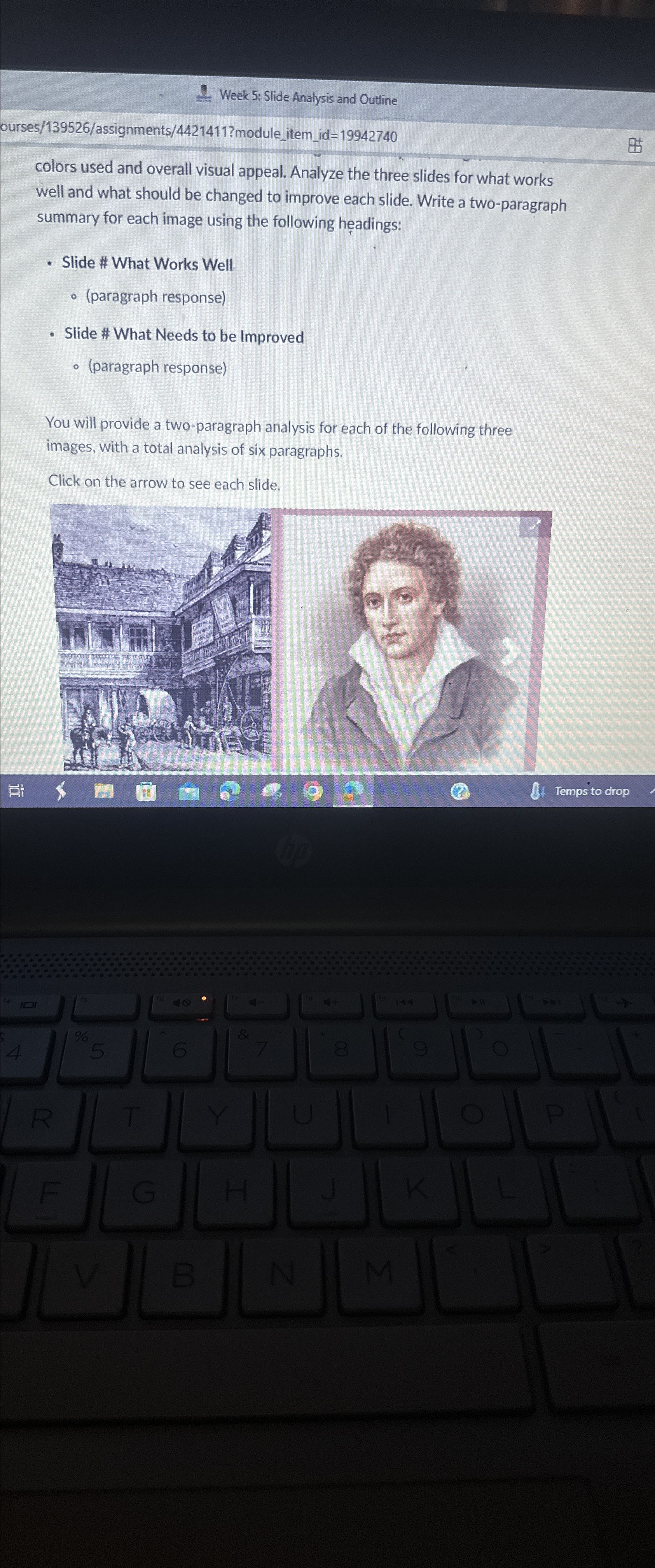  Week 5: Slide Analysis and Outline ourses/139526/assignments/4421411?module_item_id=19942740 colors used and overall