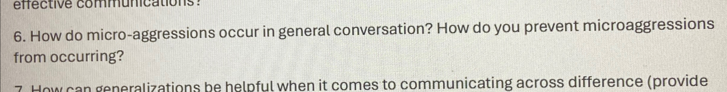  How do micro-aggressions occur in general conversation? How do you prevent