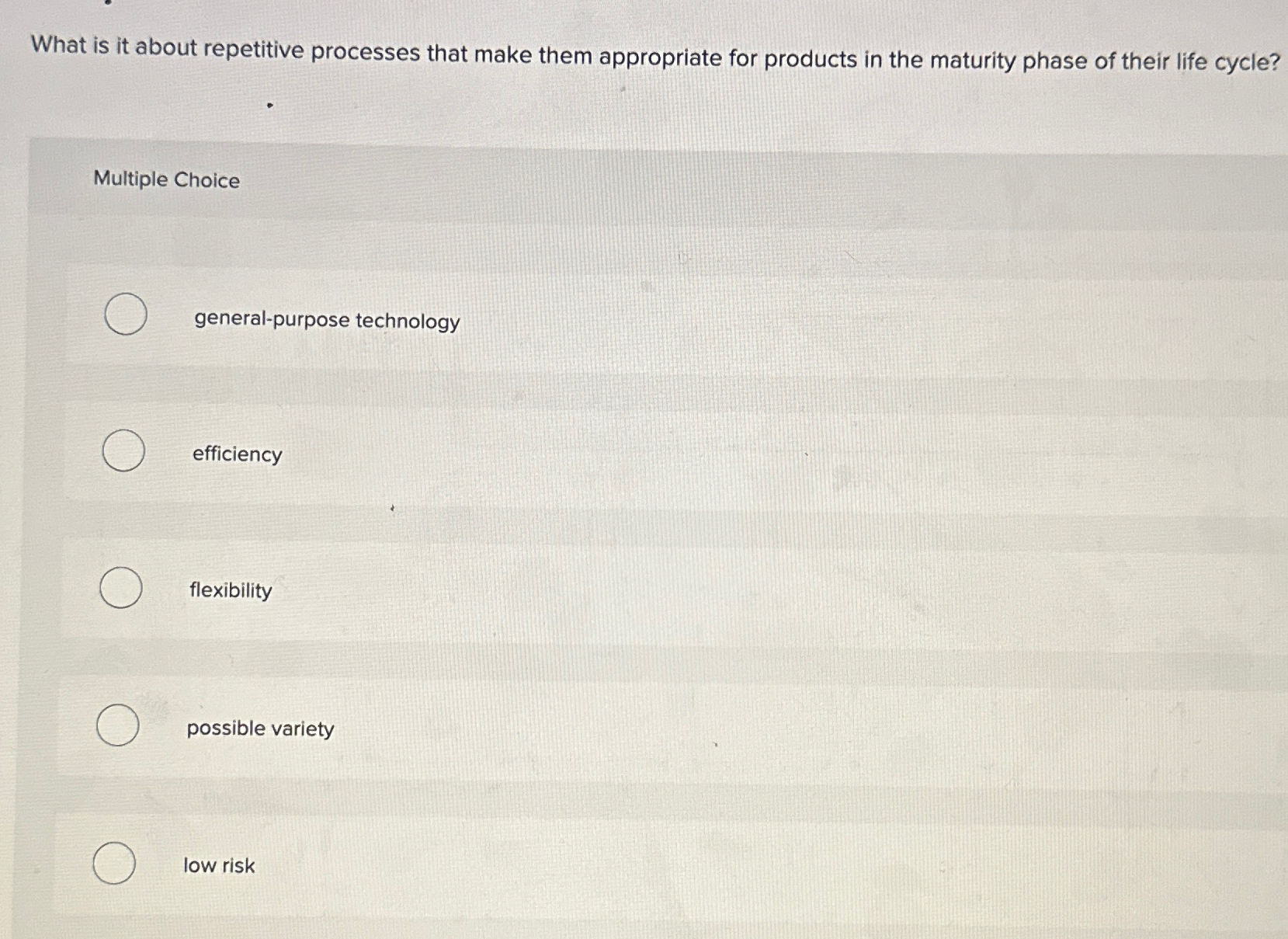  What is it about repetitive processes that make them appropriate for