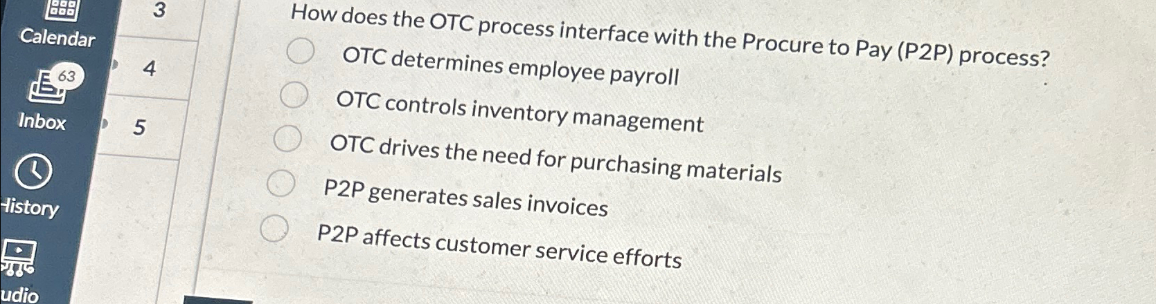  How does the OTC process interface with the Procure to Pay