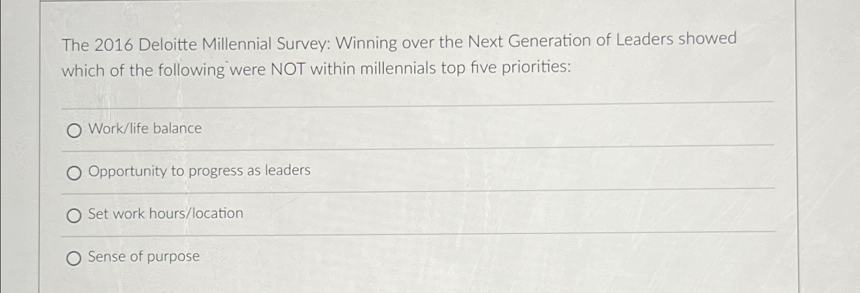  The 2016 Deloitte Millennial Survey: Winning over the Next Generation of