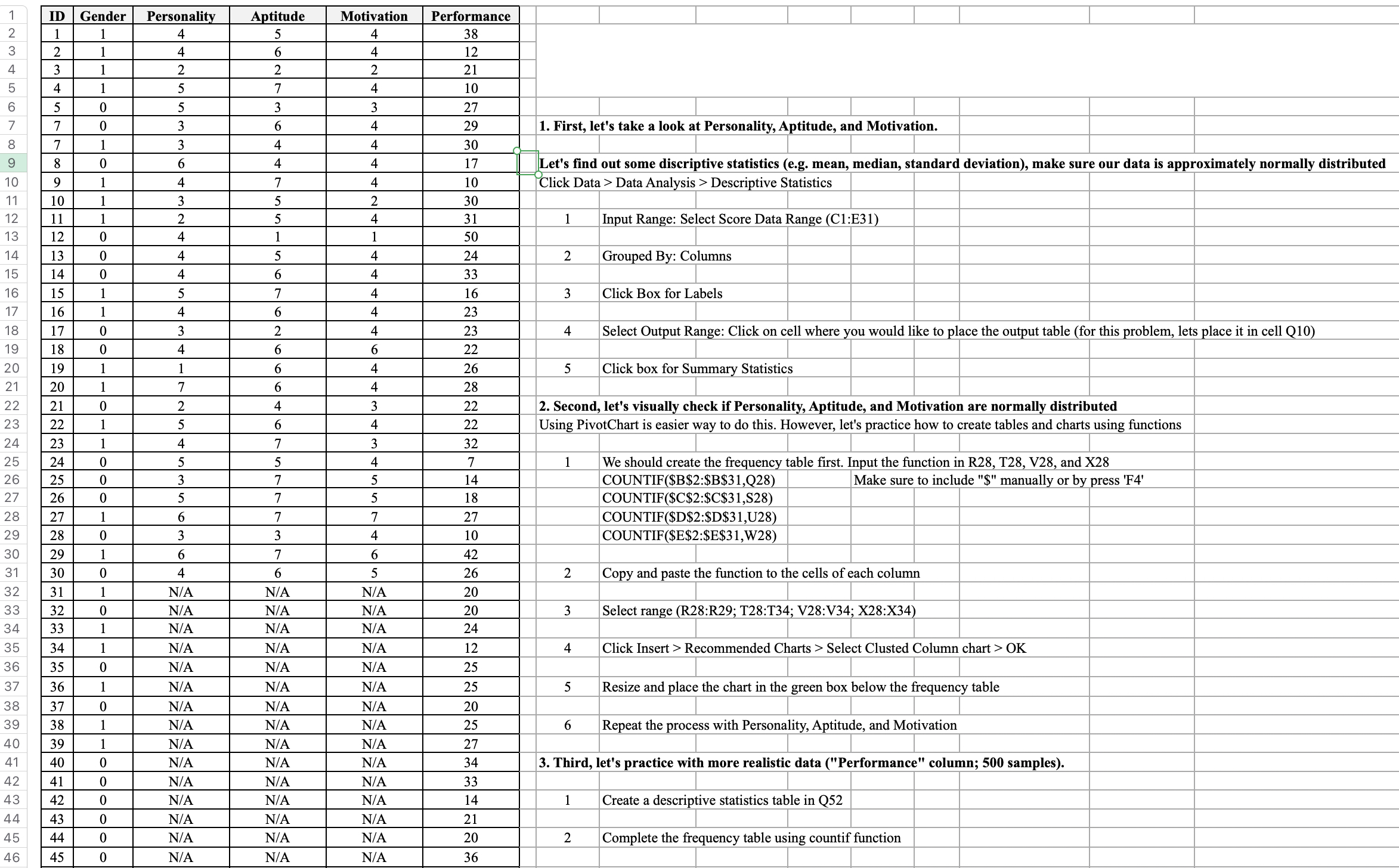  Please follow instructions and make the tables asked also include a