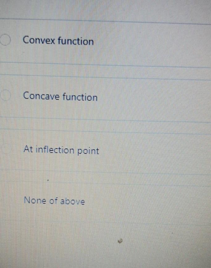 which the cost function can minimum when the cost function is Convex