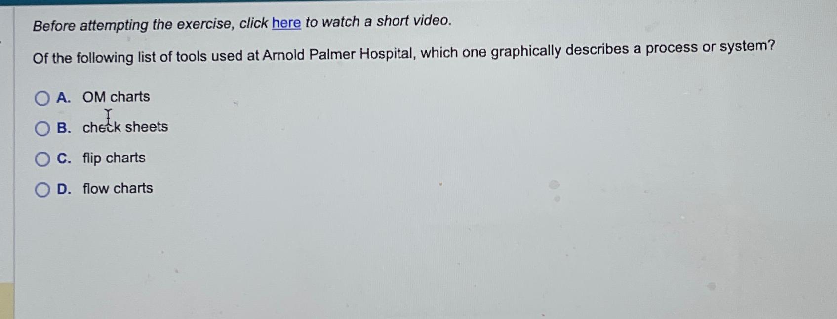  Before attempting the exercise, click here to watch a short video.