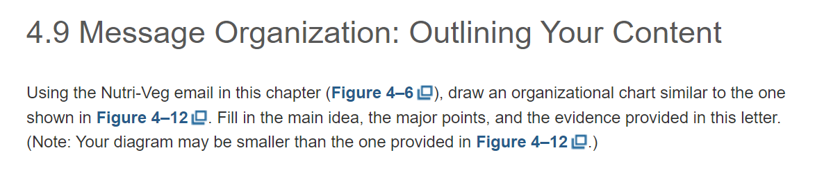  4.9 Message Organization: Outlining Your Content Using the Nutri-Veg email in