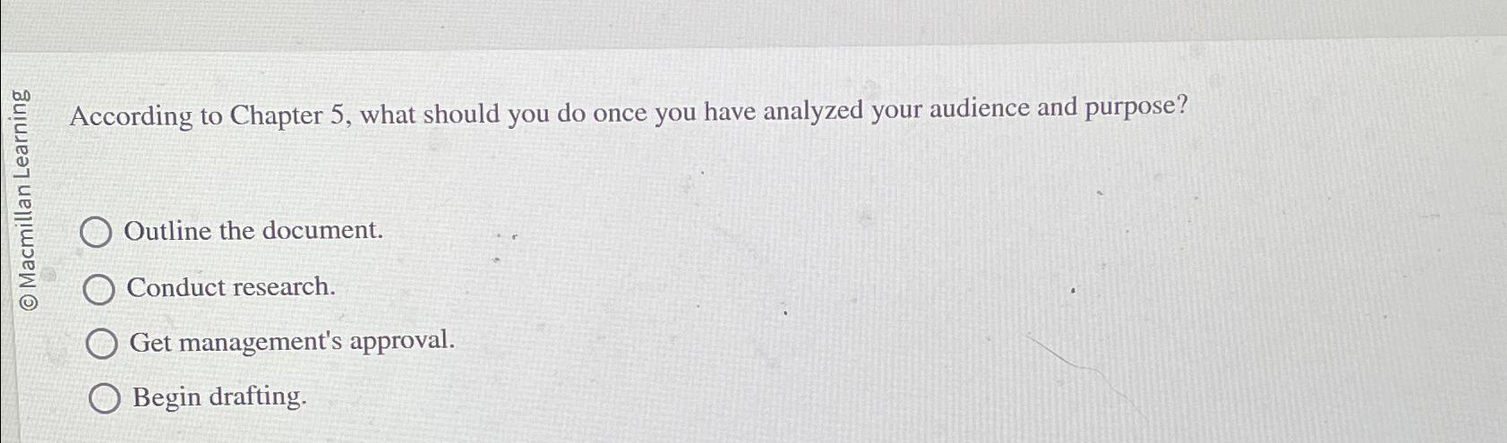  According to Chapter 5, what should you do once you have