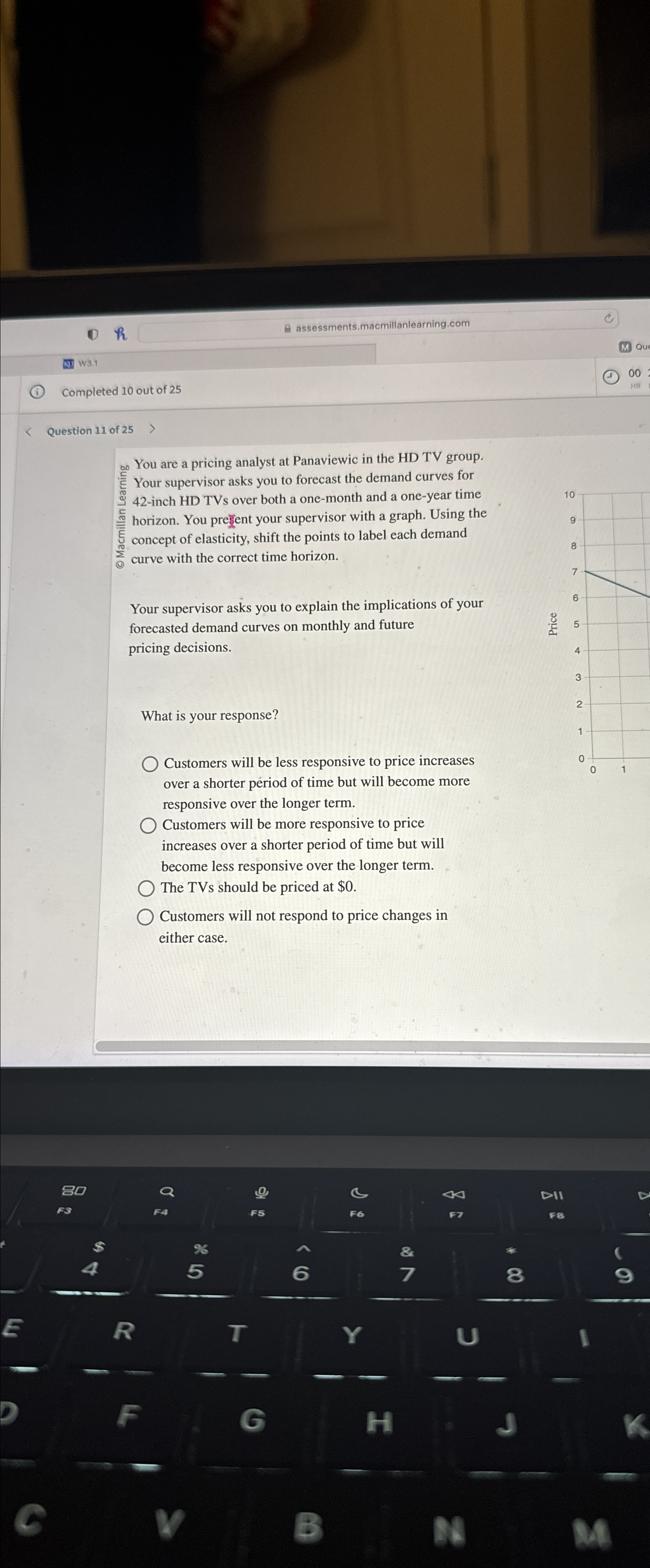  D h assessments.macmillanlearning.com (1) W3.1 Completed 10 out of 25 00