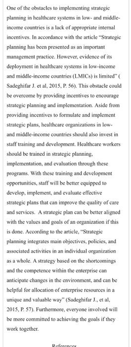  The statement in the pic describes a solution to one of