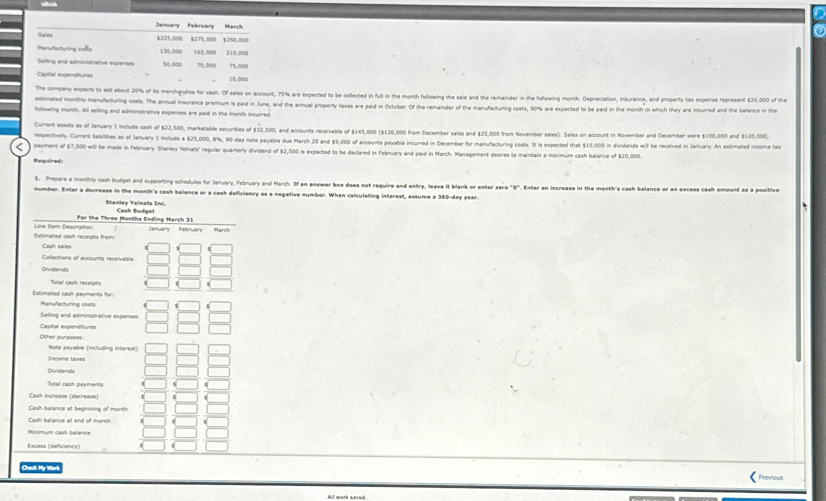  (4) \table[[Sales,$225,000,$275,000,$350,000 
