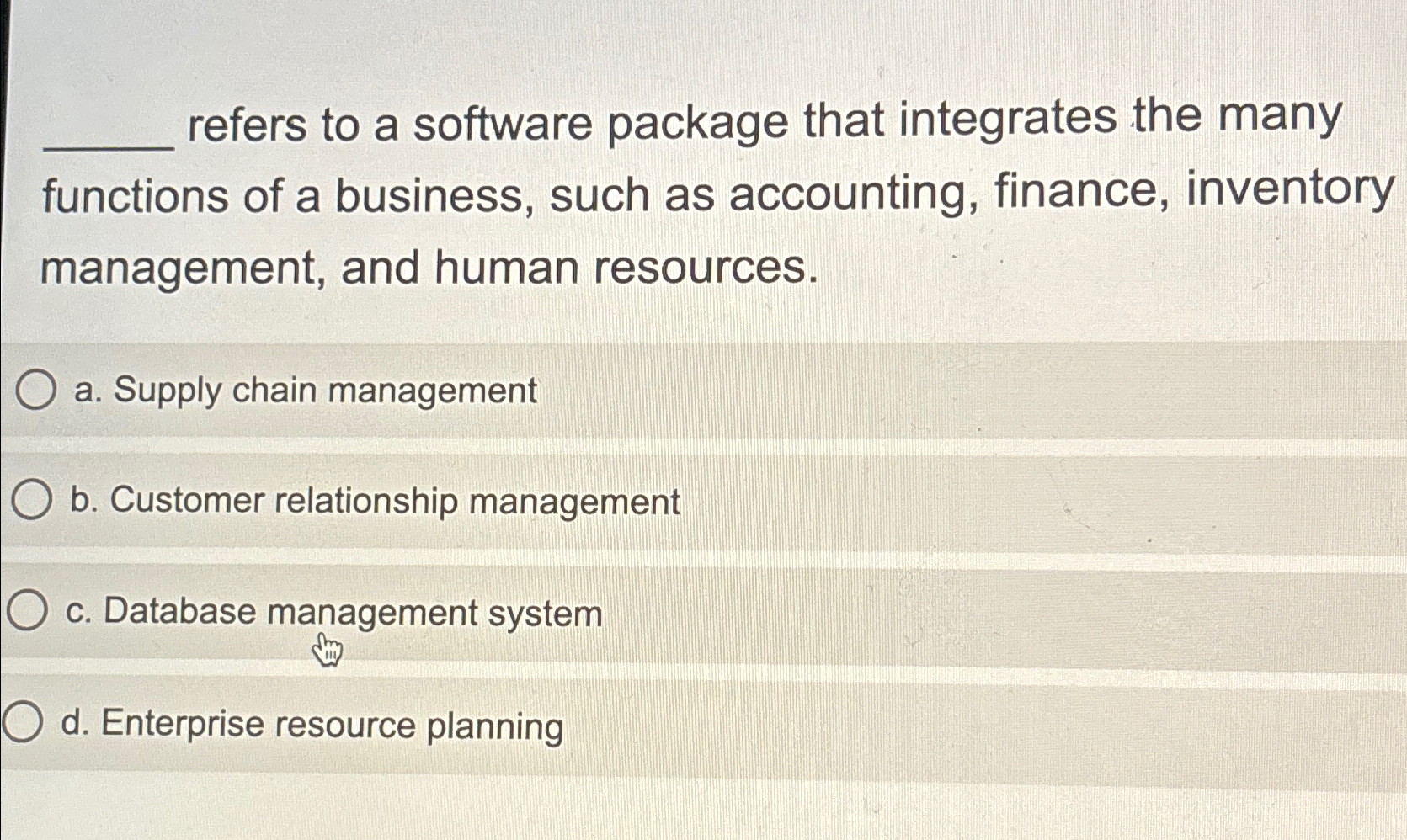  refers to a software package that integrates the many functions of