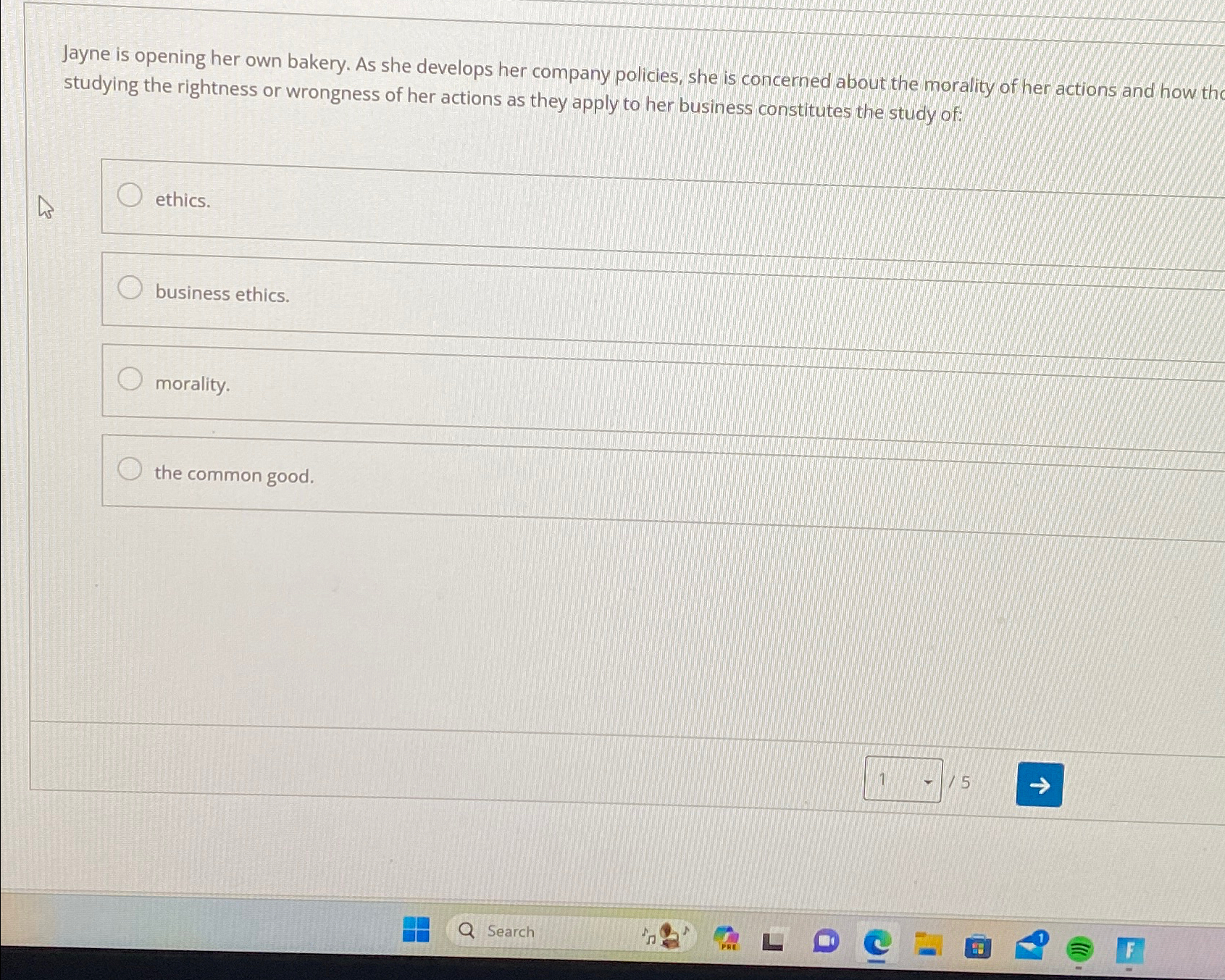  Jayne is opening her own bakery. As she develops her company