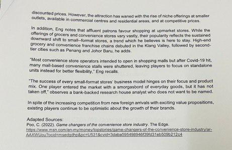 that follow. Game changers of the convenience store industry New bcsi and