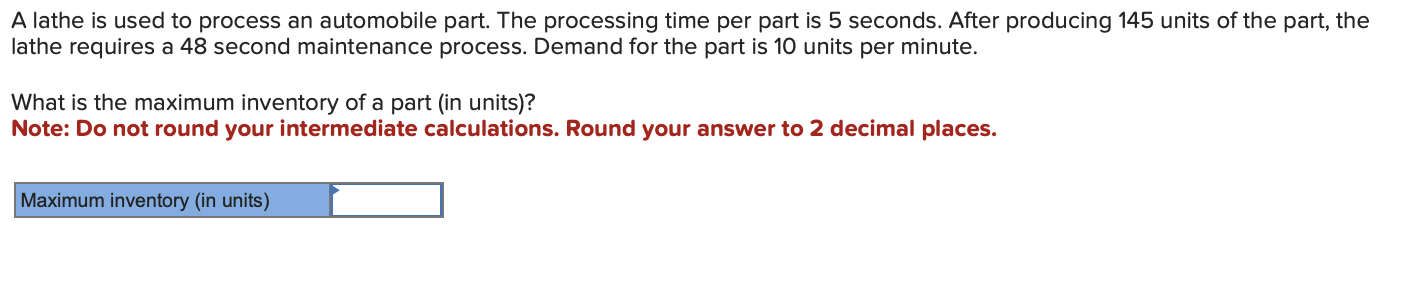  For the next 3 questions, perform a discrete event simulation by