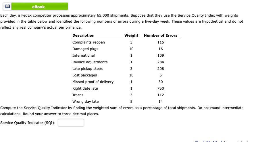  Fach day, a FedEx competitor processes approximately 65,000 shipments. Suppose that