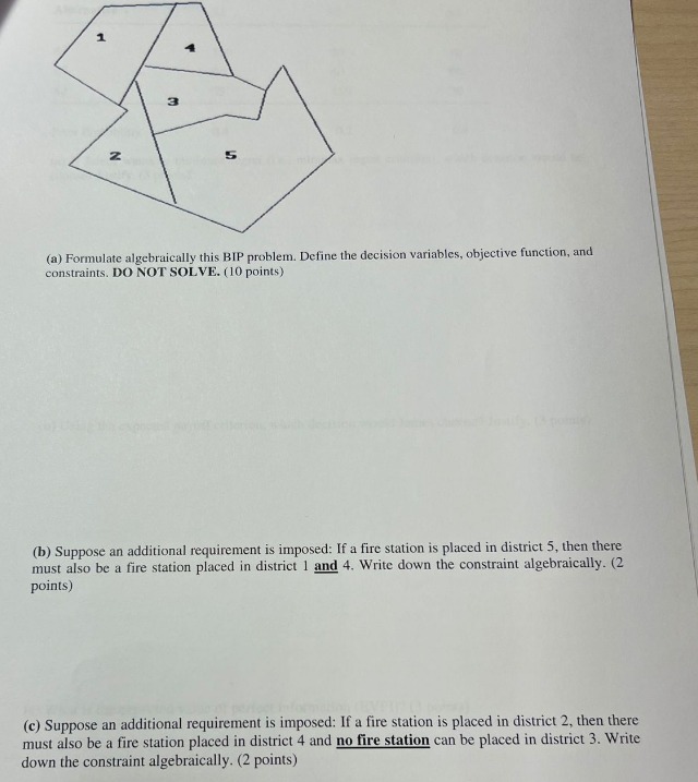 asked to help figure out where to locate fire stations in this