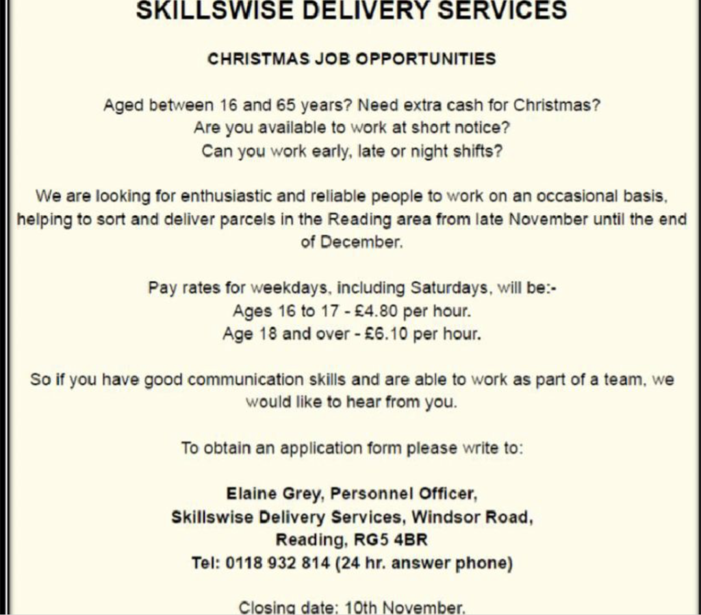 1. When do these jobs start? 2. The work will last