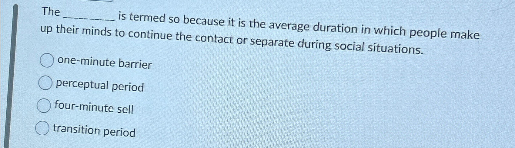  The is termed so because it is the average duration in