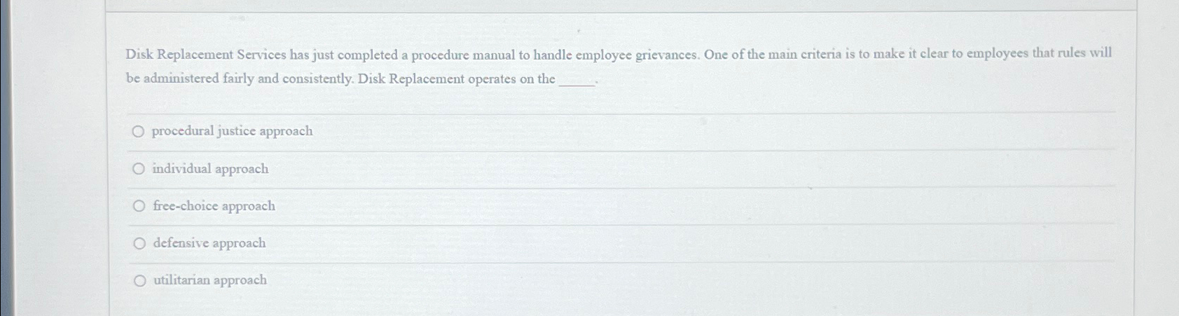  Disk Replacement Services has just completed a procedure manual to handle