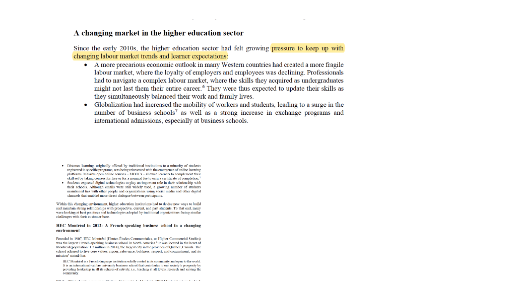 Pls help asap 2. List the ways diversity manifested itself at HEC