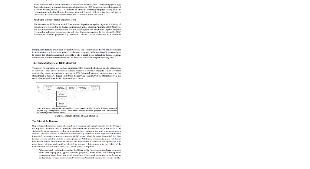 Montreal (for example, academic programs, student body, and/or services). 3. Why is