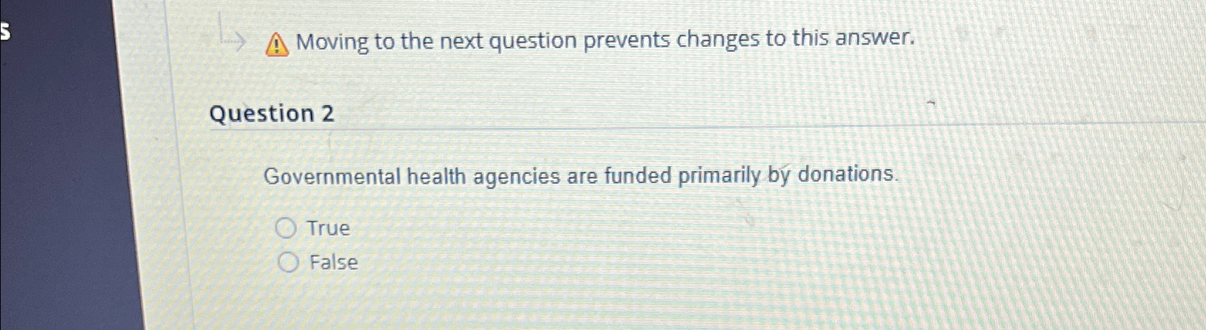  Moving to the next question prevents changes to this answer. Question