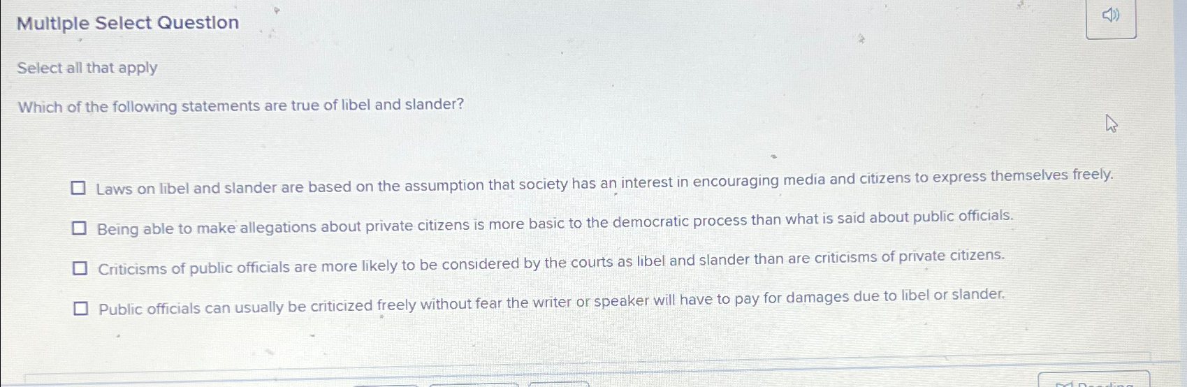  Multiple Select Question Select all that apply Which of the following