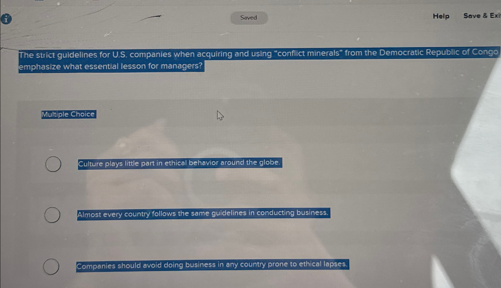  The strict guidelines for U.S. companies when acquiring and using "conflict