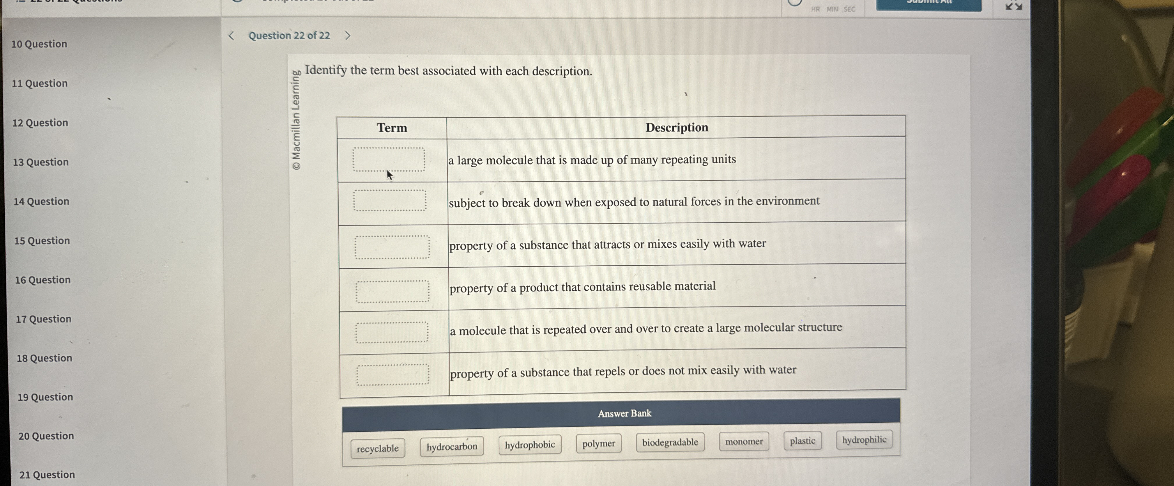  10 Question 11 Question 12 Question 13 Question 14 Question 15