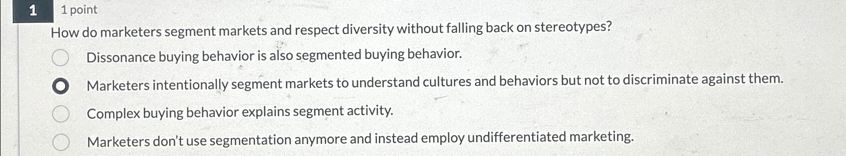  11 point How do marketers segment markets and respect diversity without