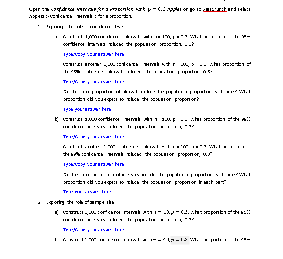 Please Help me Open the corks ne Intervals for a Proportion wih