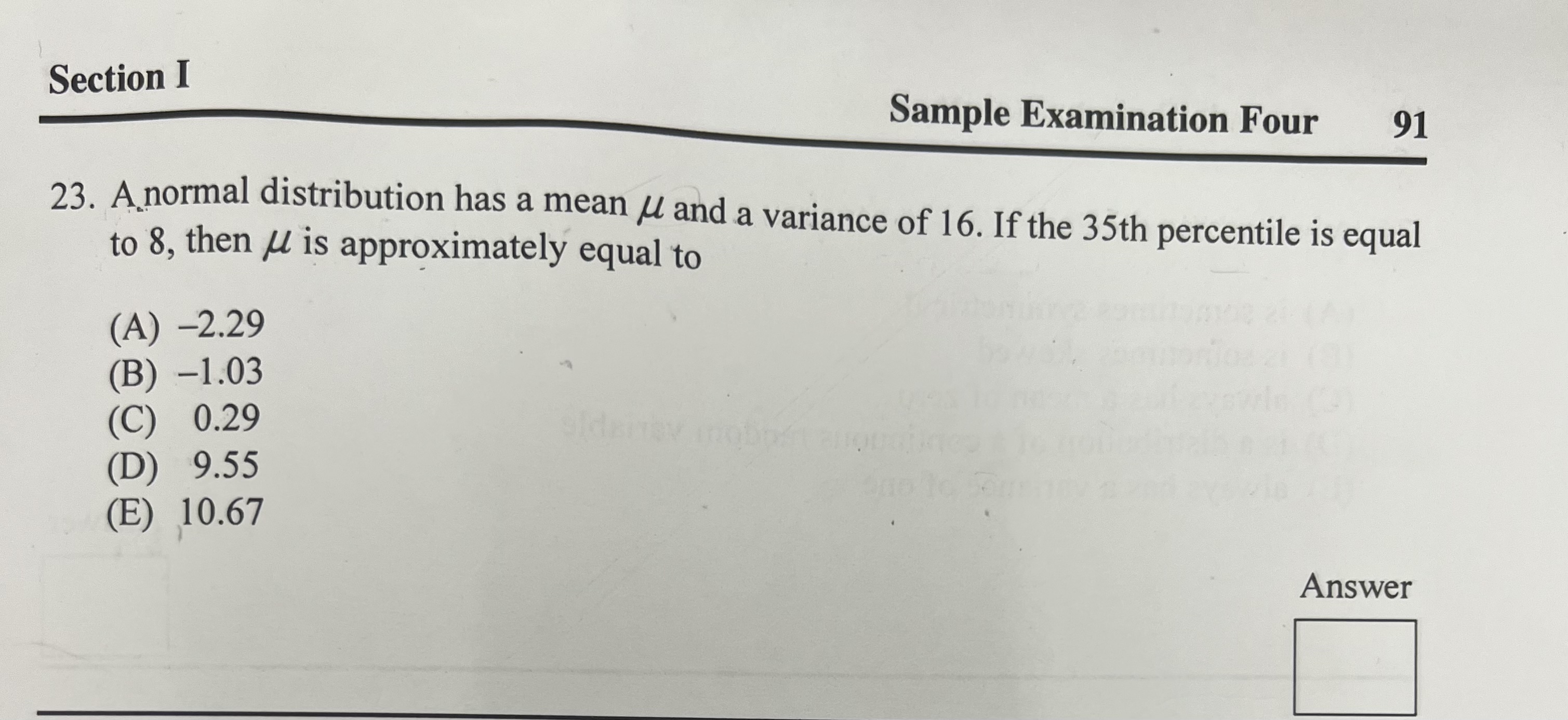 8. The histogram shows the ages of cars in the parking lot