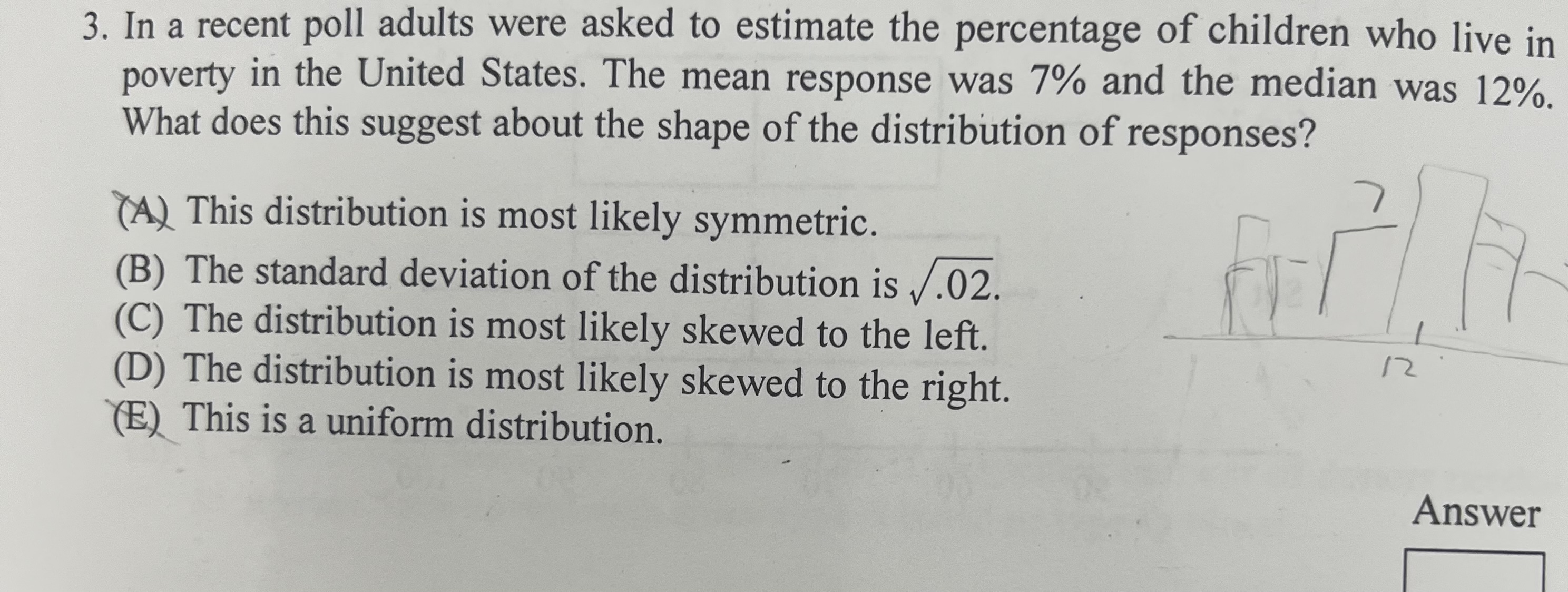 than the median age. IL. The median age is greater than the