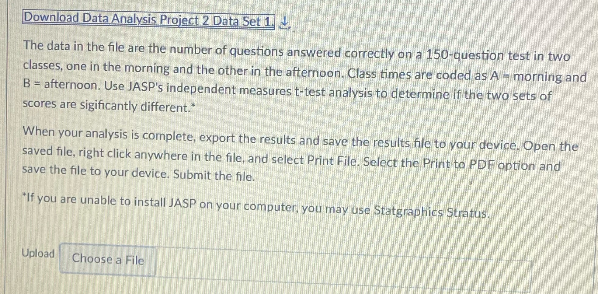 Download Data Analysis Project 2 Data Set 1 The data in