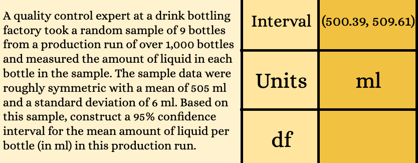 interval for problem 3 Mia is interested in estimating how long it