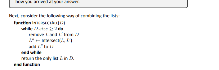 doubly linked lists. a. Let L and L 0 be two list
