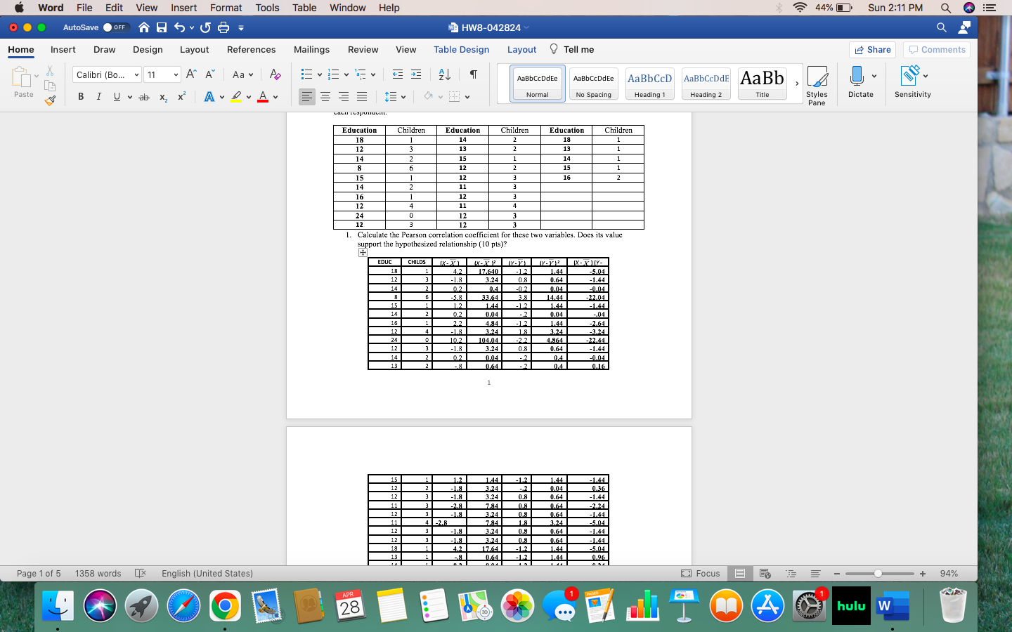  Word File Edit View Insert Format Tools Table Window Help 44%
