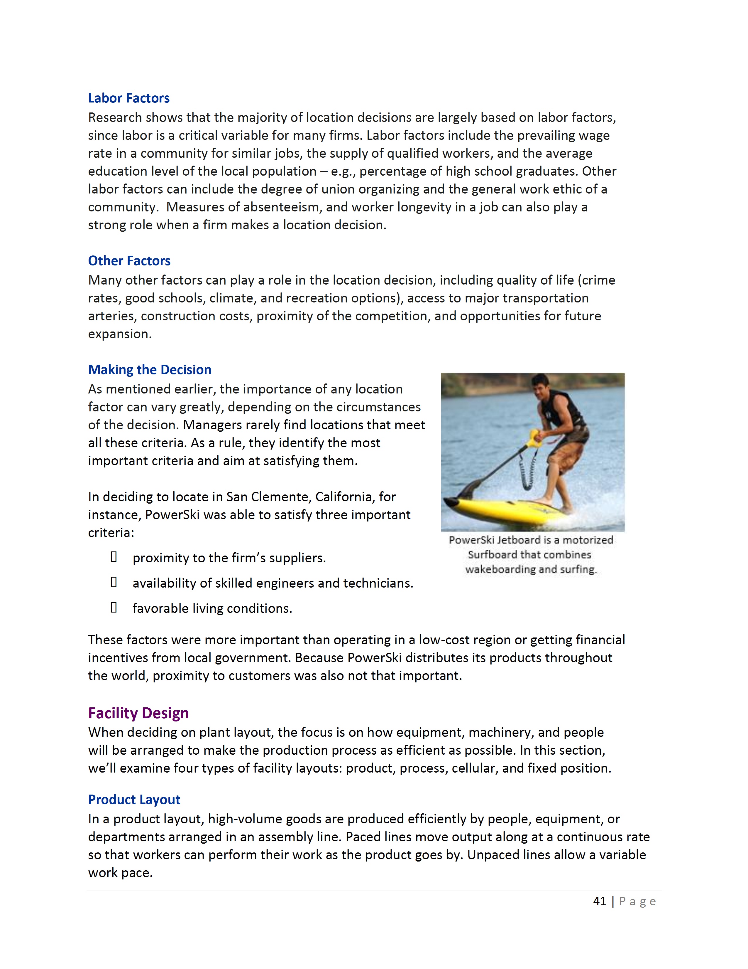 trade-offs needed when designing an operation. To achieve these goals, Unit 2