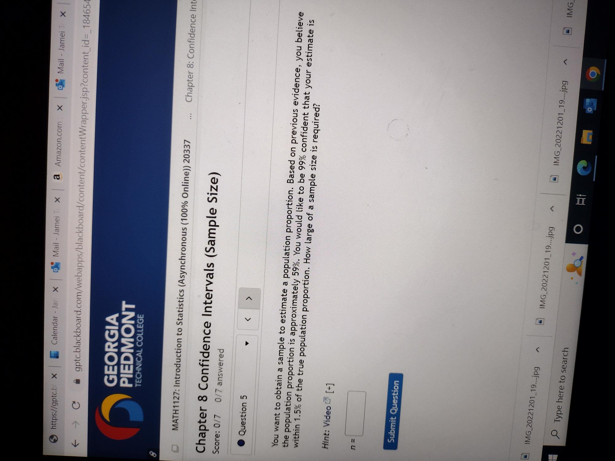 0/7 answered Question 1 A political candidate has asked you to conduct