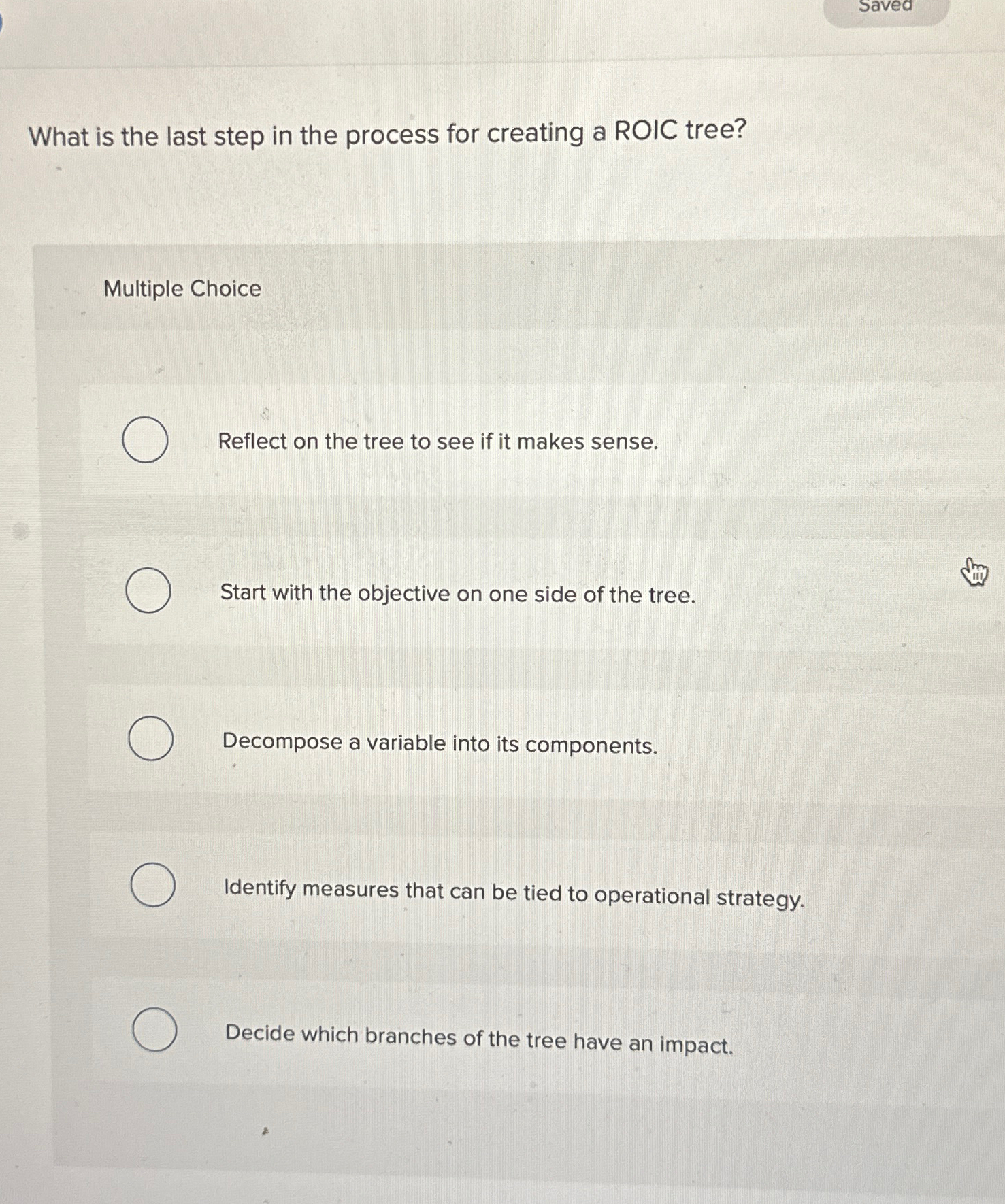  What is the last step in the process for creating a