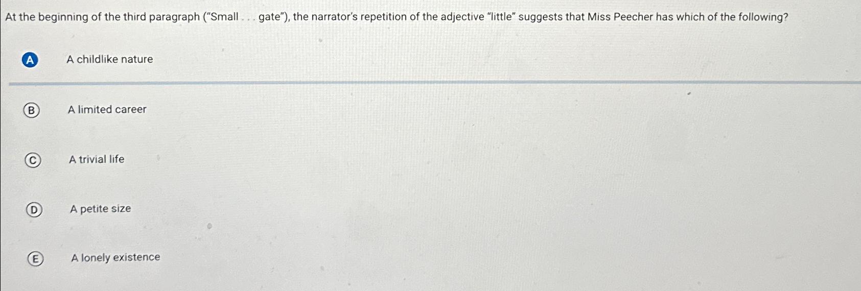  At the beginning of the third paragraph ("Small ... gate"), the