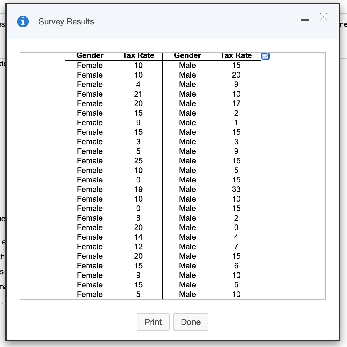 tax rates? One question on a survey of randomly selected adults asked,