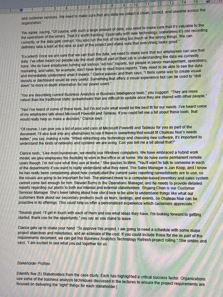  and customer services. We need to make sure that any data