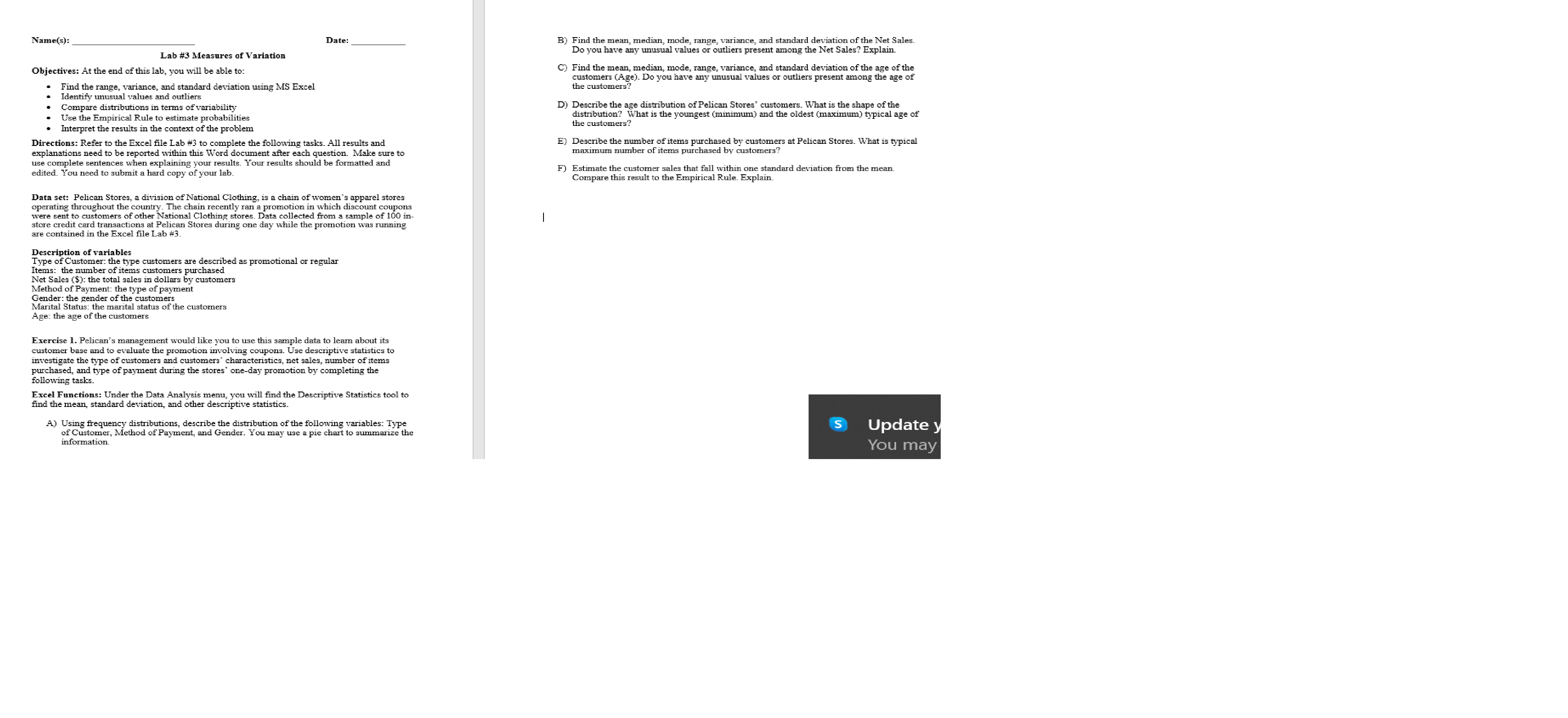 need help with this. Name(s): Date: B) Find the mean, median, mode,