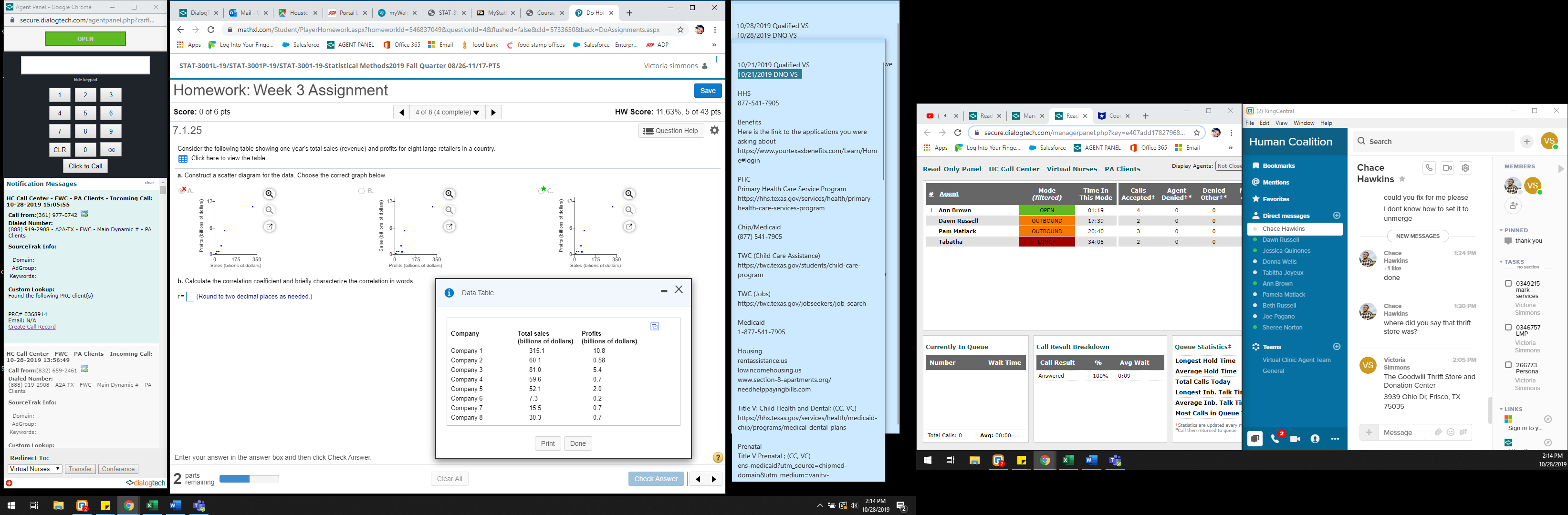 Ag O X secure.dialogtech.com/agentpanel.php?csrfl. DialogT x | 0 Mail - \\