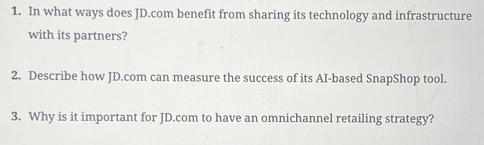  In what ways does JD.com benefit from sharing its technology and
